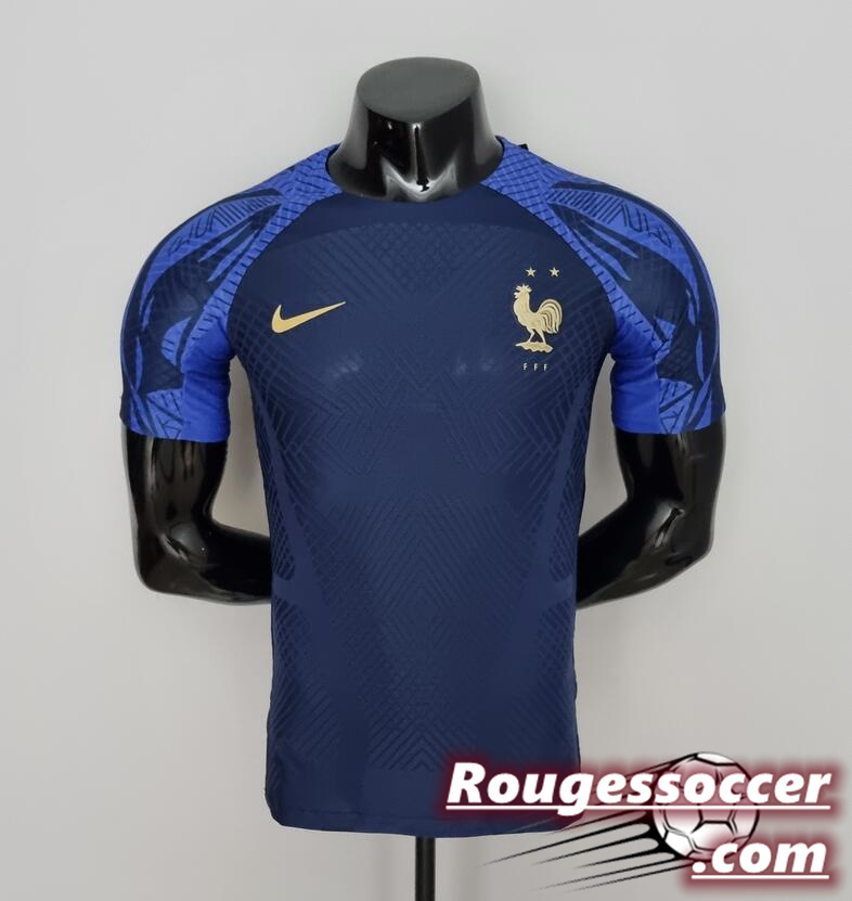 France Blue Training Shirt Player Version 2022/23